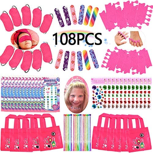 Scented Soap, Nail Decals & More for 12 Girls' Spa Party Favors