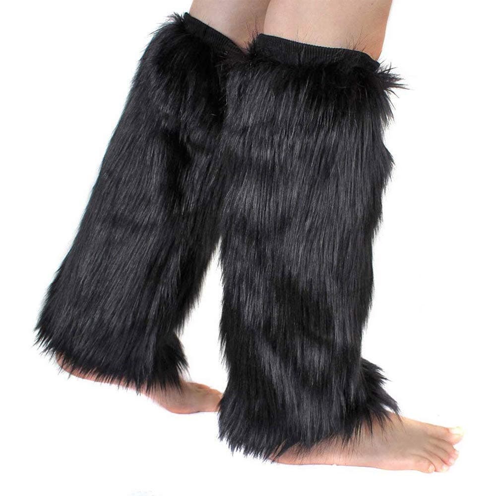 Barelove Women's Faux Fur Leg Warmers