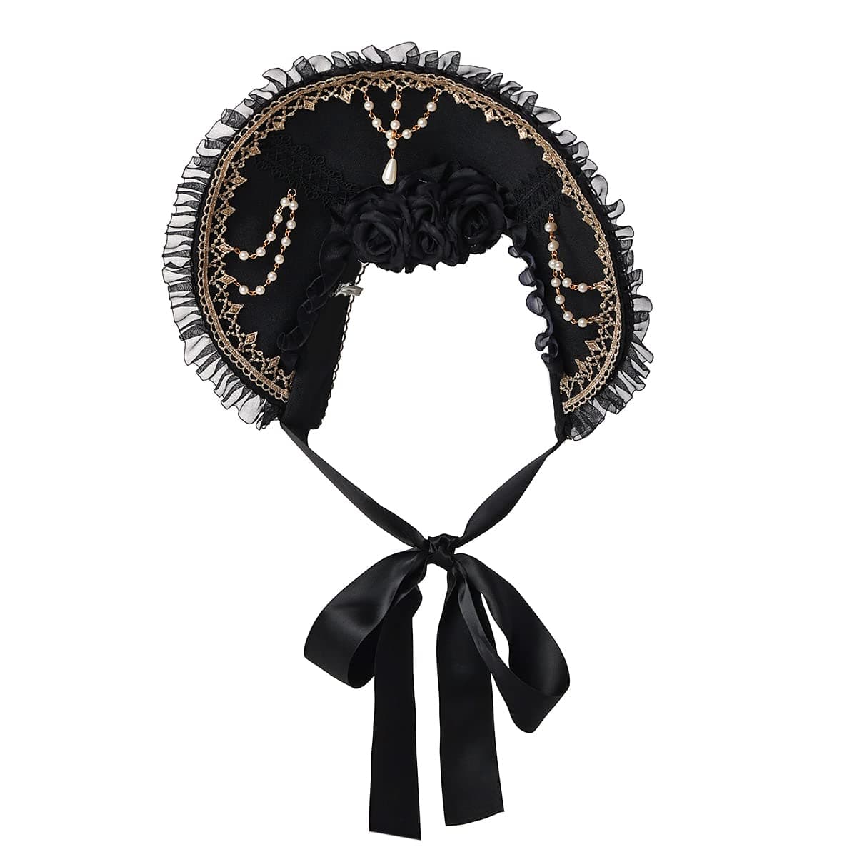 COSDREAMER Victorian Lace Flowers Sun Hat for Girls & Women