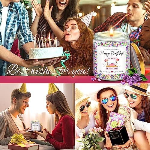Happy Birthday Gifts for Women: Cake Candles & Best Friends