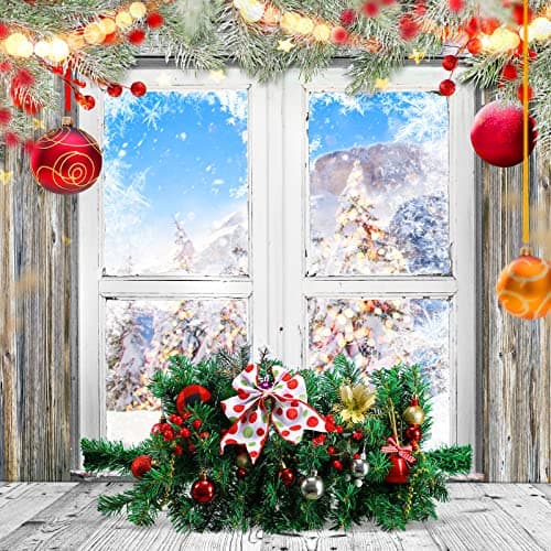 28 Inch Faux Pine Greenery Swag for Christmas Mailbox and Door Decorations