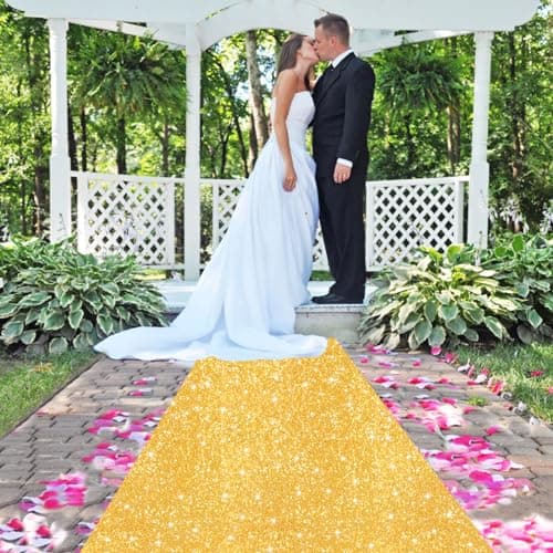 Sequin Aisle Runner for Wedding Ceremony, Party, and Birthday Hallway