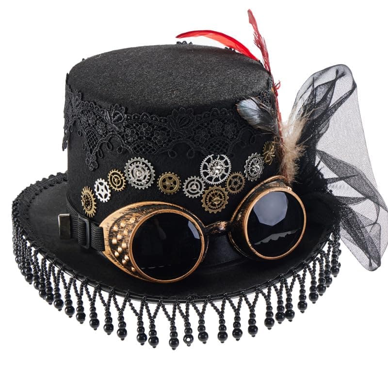 BLESSUME Steampunk Top Hat for Halloween Party
