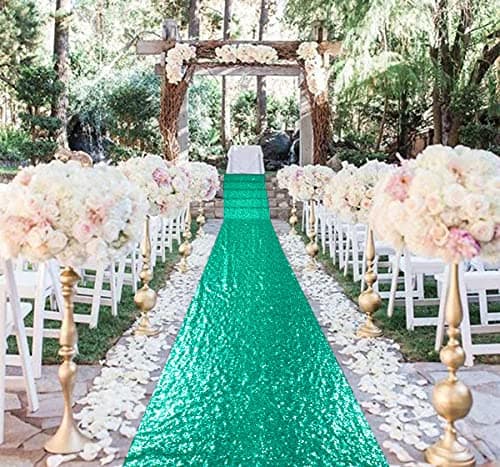 Sequin Aisle Runner for Wedding Ceremony Decorations