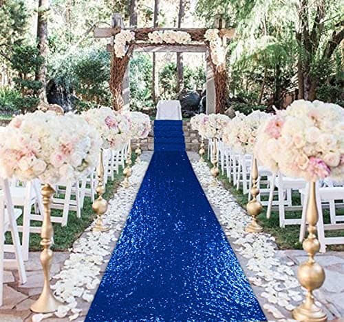 Sequin Aisle Runner for Wedding Ceremony Decorations