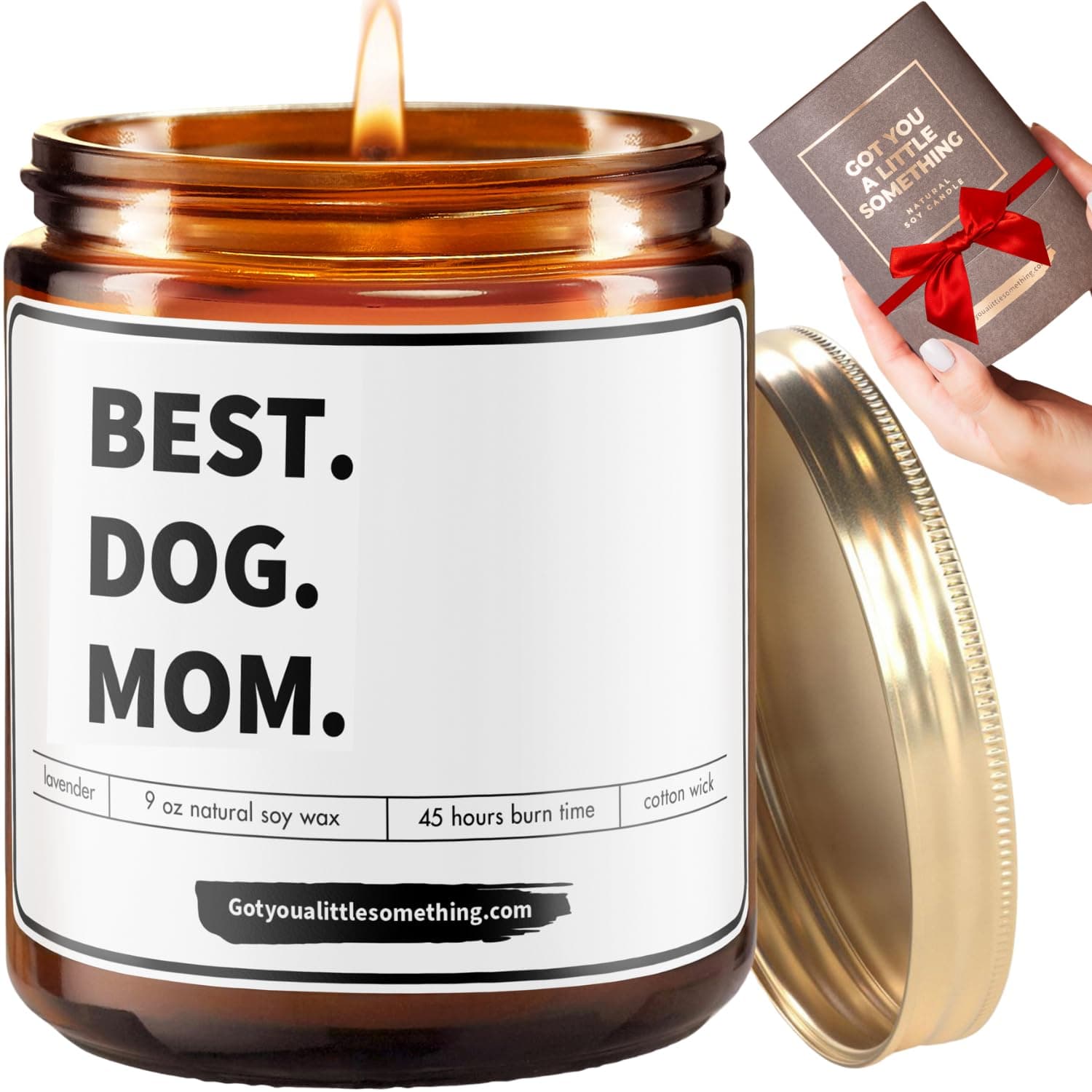Dog Mom Gifts for Women - Dog Lover Candle