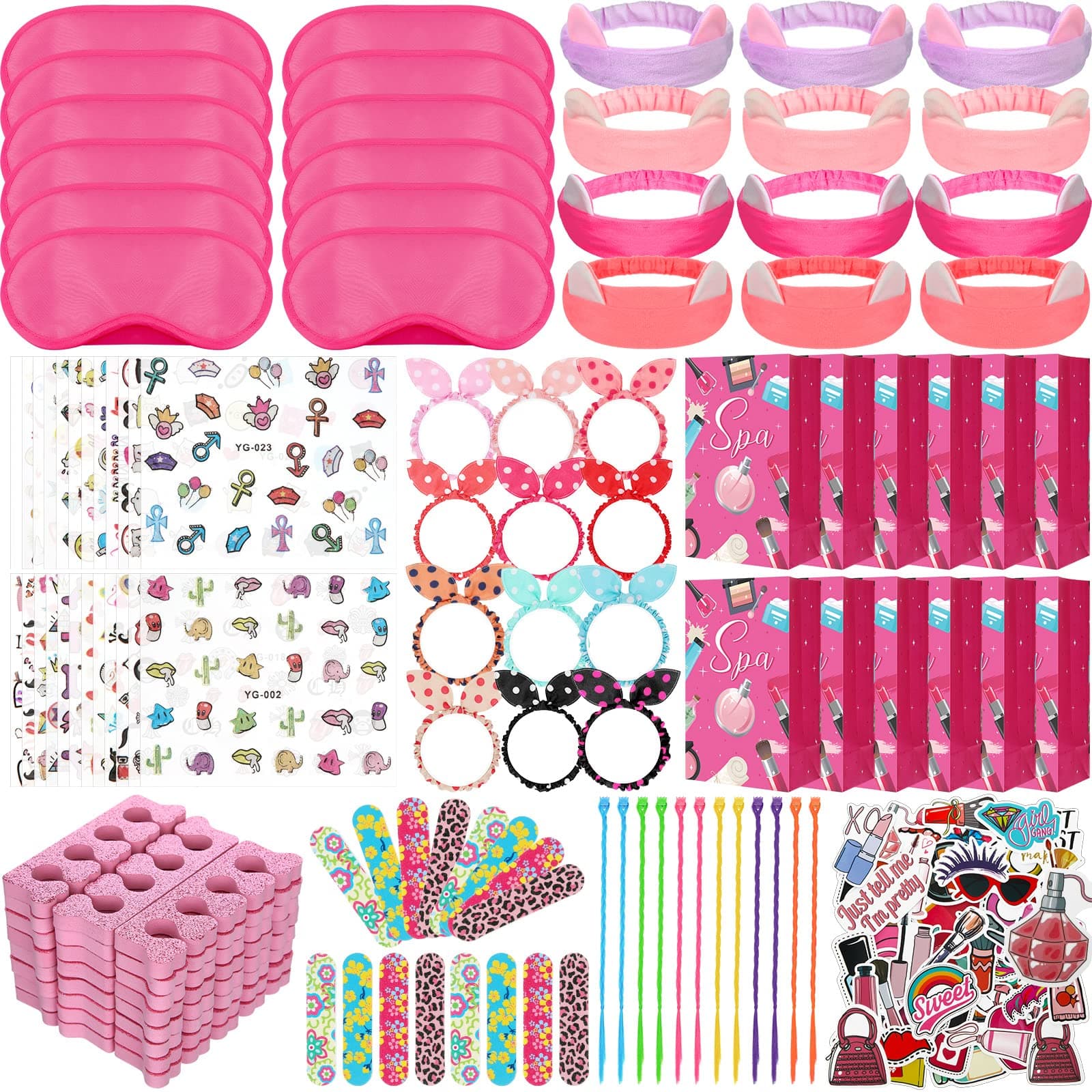 170 Spa Party Favors for Girls: Tote Bags, Nail Files, Eye Masks, and More