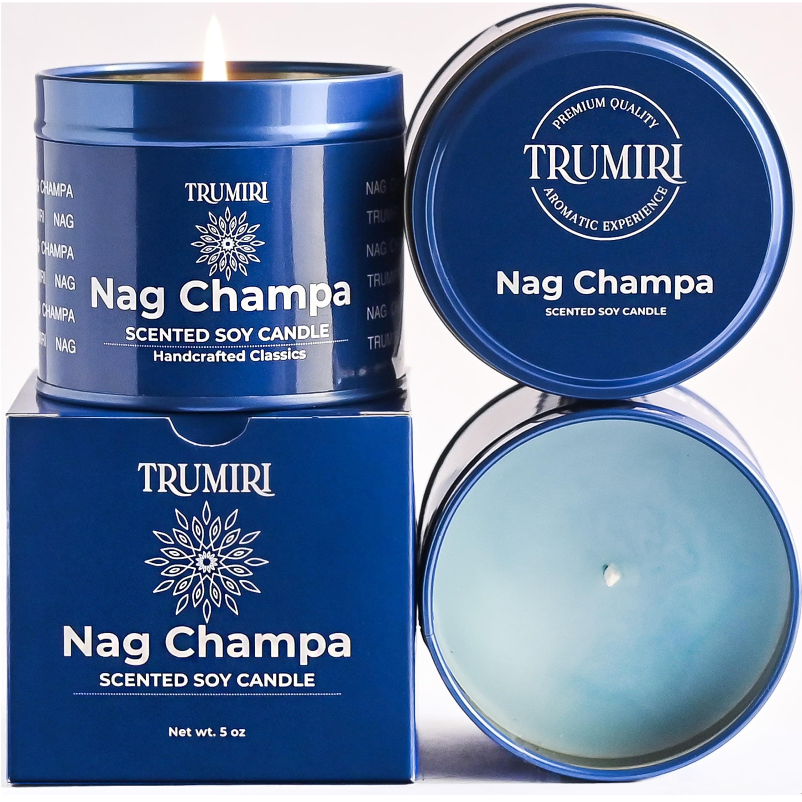 Nag Champa Scented Candle for Home and Wellness