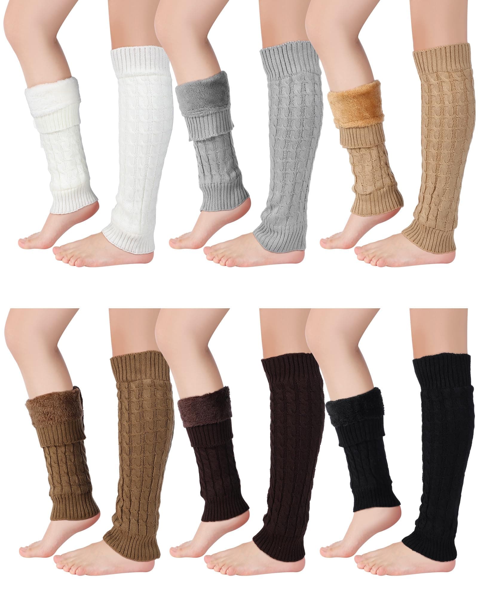 Winter Fleece Lined Leg Warmer for Women: Double Layer Skating Warmth