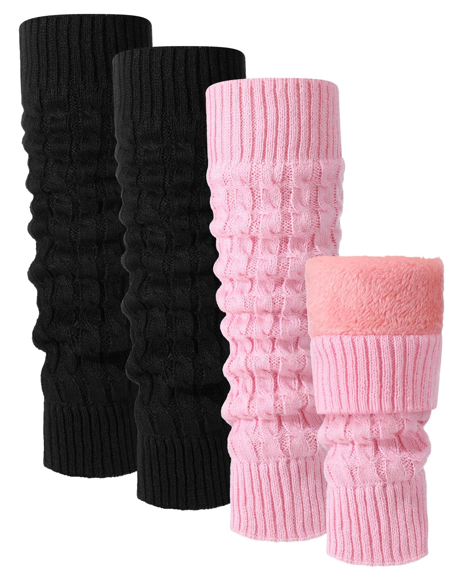 Winter Fleece Lined Leg Warmers for Women - Skating/Walking