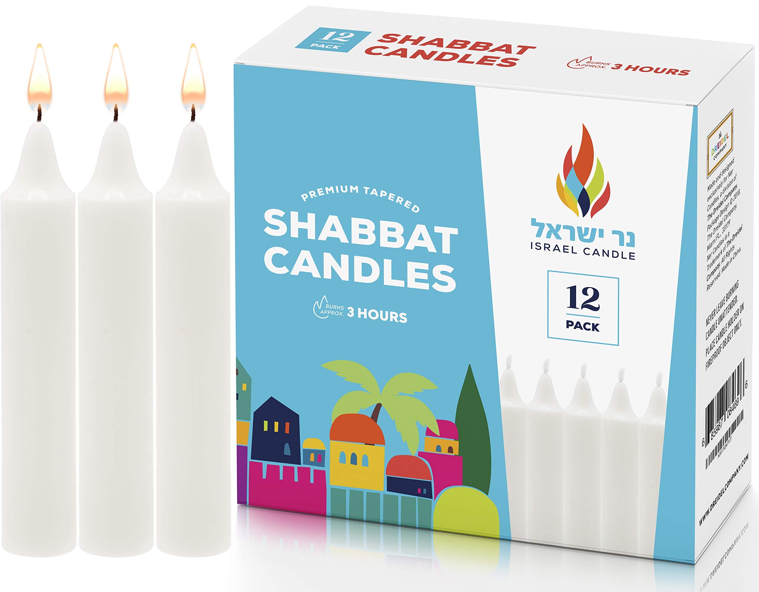 Shabbat Candles, 3 Hr., 12 Ct.