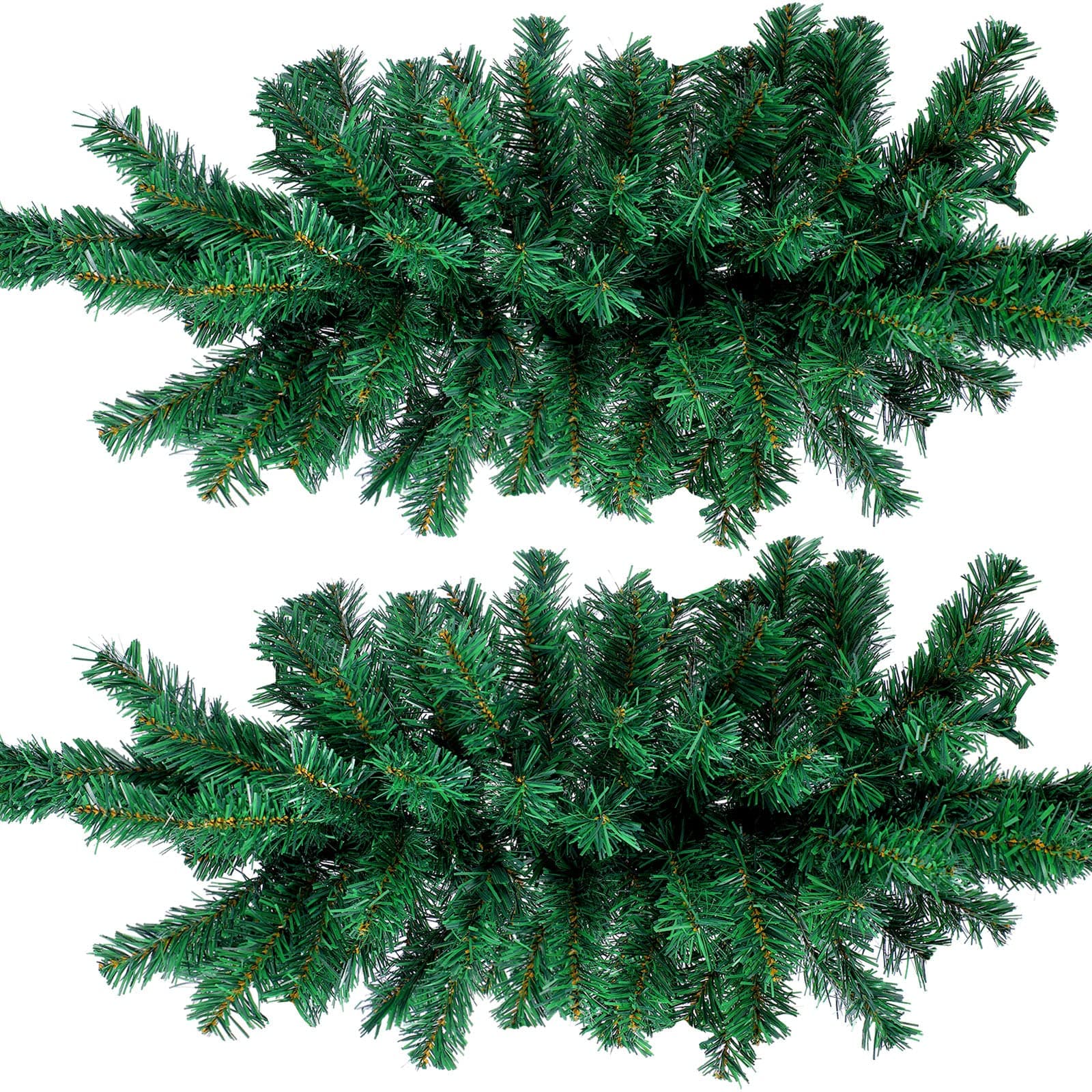 28 Inch Faux Pine Greenery Swag for Christmas Mailbox and Door Decorations