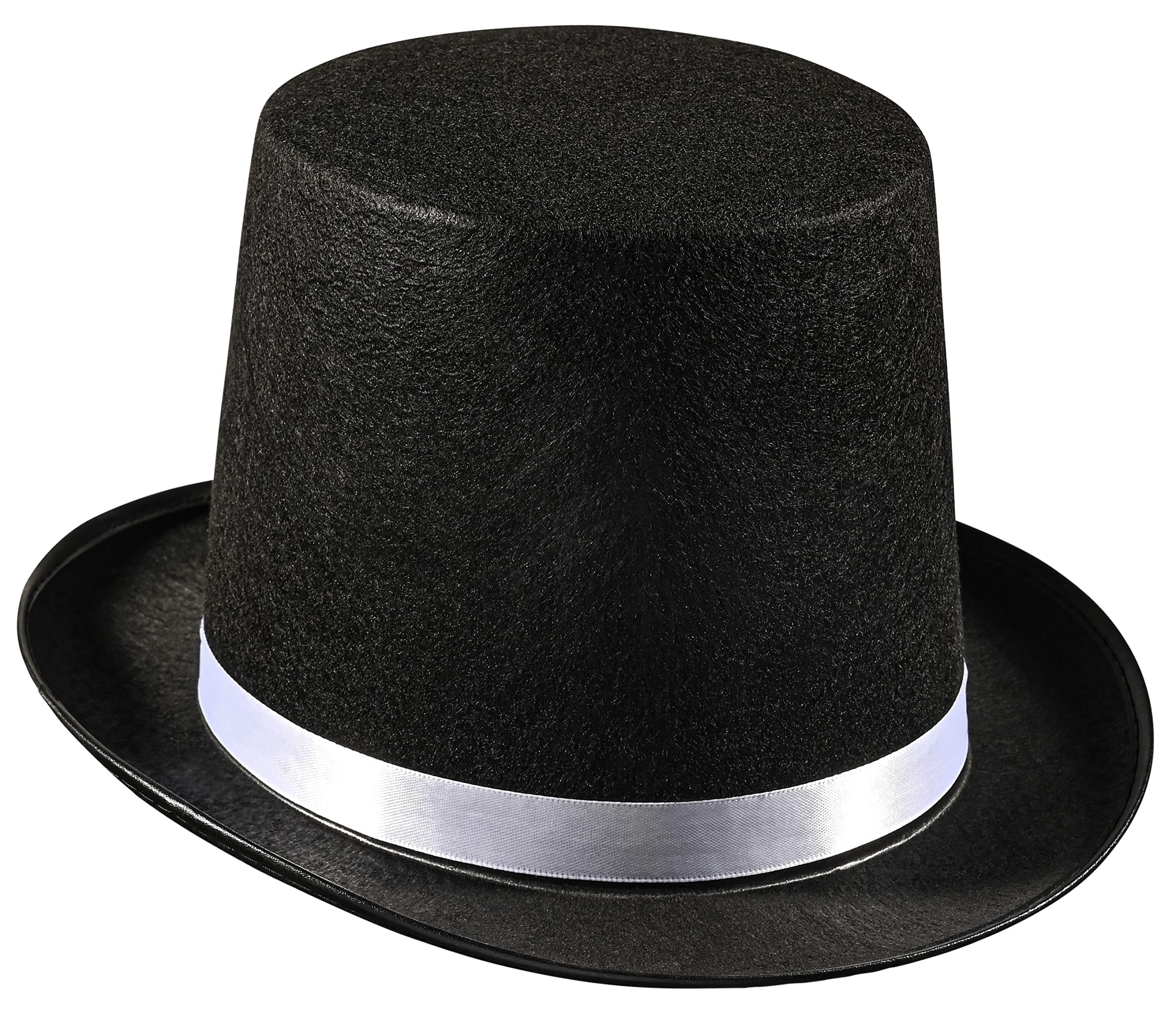 Black Top Hat for Kids & Adults – Formal Tuxedo Accessory – Dress Up America