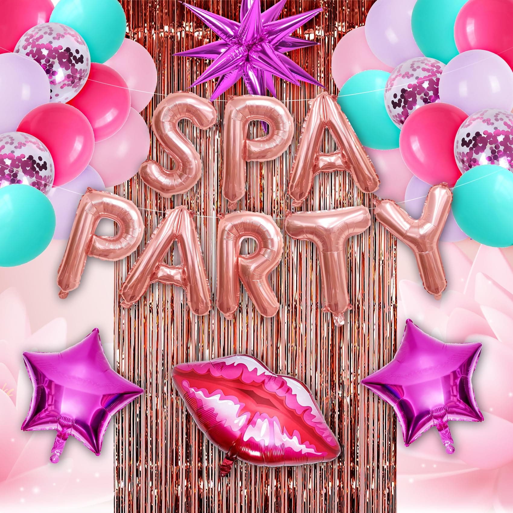 Spa Party Balloons and Decorations for Girls' Sleepovers